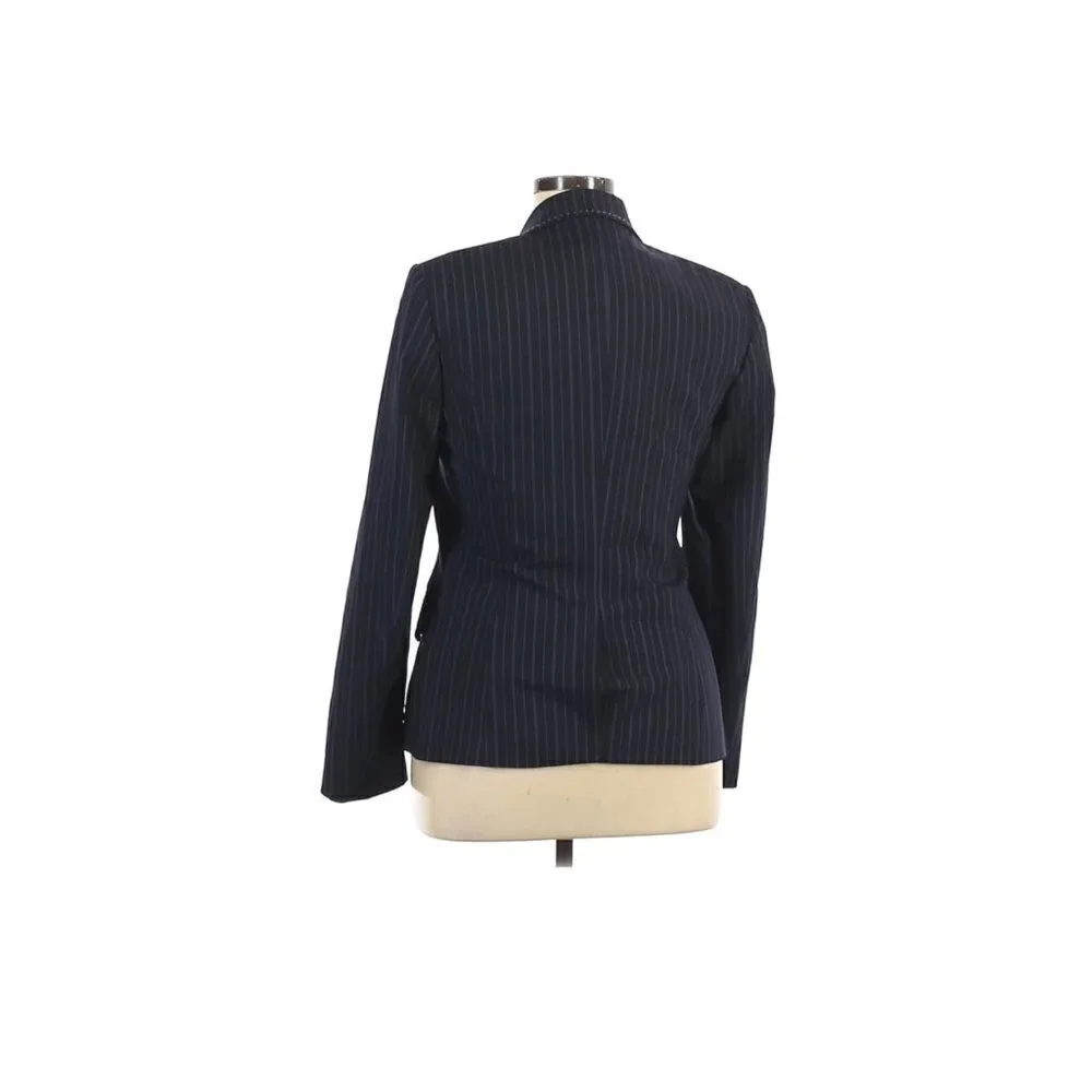 H Hilfiger blue &White pinstripe Wool Blazer‎